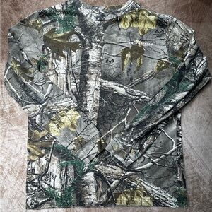 Field & Stream Realtree Camouflage Long Sleeve Shirt Youth Boys XL